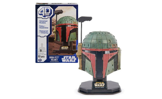 4D Build, Star Wars Boba Fett 3D Cardstock Model Kit | SpeedCubeShop