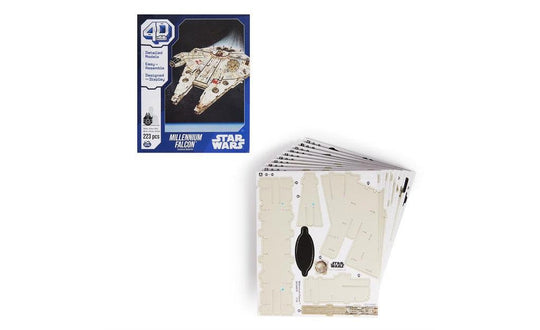 4D Build, Star Wars Millennium Falcon 3D Model Kit | SpeedCubeShop