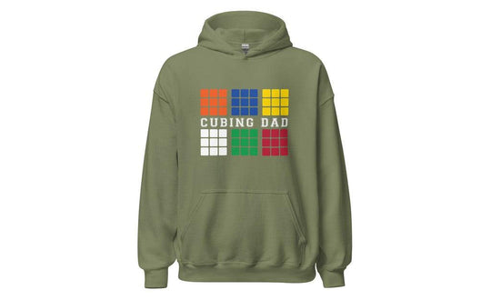 Cubing Dad V4 (Dark) - Rubik's Cube Hoodie | SpeedCubeShop