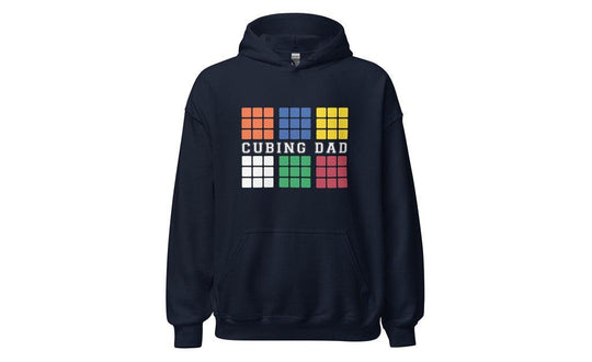 Cubing Dad V4 (Dark) - Rubik's Cube Hoodie | SpeedCubeShop