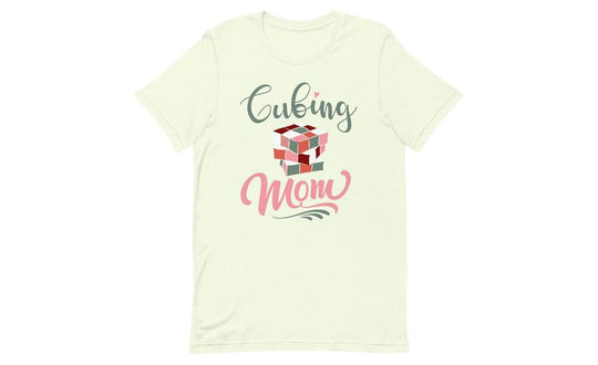 Cubing Mom V2 (Light) - Rubik's Cube Shirt | SpeedCubeShop