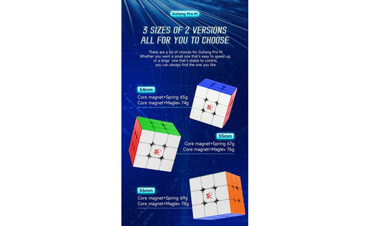 DaYan GuHong Pro 3x3 Magnetic (54mm - MagLev) | SpeedCubeShop