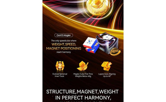 GAN 15 3x3 Magnetic MagLev (UV Coated) | SpeedCubeShop