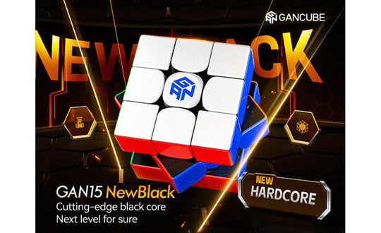 GAN 15 3x3 - New Black (Magnetic, MagLev, UV Coated) | SpeedCubeShop