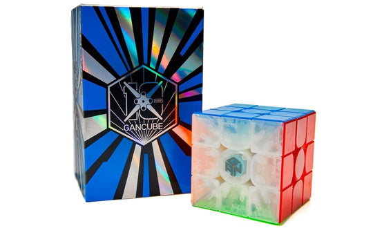 GAN 356 ME 3x3 - 10th Anniversary Edition (Magnetic, UV Coated) | SpeedCubeShop