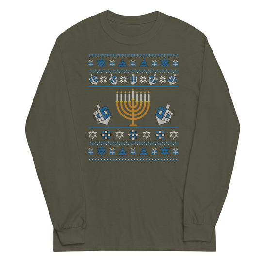 Hanukkah Rubik's Cube Long Sleeve Shirt | SpeedCubeShop