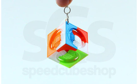 Deformed 3x3 Centrosphere Keychain | SpeedCubeShop