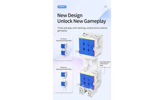 MoYu MeiLong 2x2 Magnetic + Robot Display Box | SpeedCubeShop