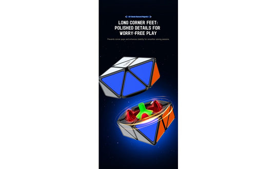 QiYi 2x2 FTO Skewb Diamond (Magnetic, Tiled) | SpeedCubeShop