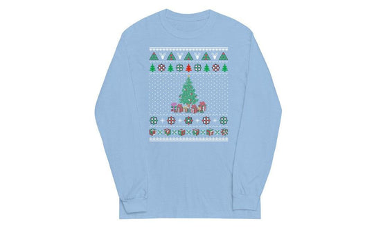 Rubik's Cube Christmas Tree Long Sleeve Shirt | SpeedCubeShop