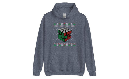 Rubik's Cube Ugly Christmas Hoodie | SpeedCubeShop