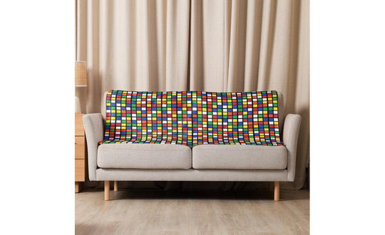 Scrambled Rubik's Cube Sherpa Blanket | SpeedCubeShop