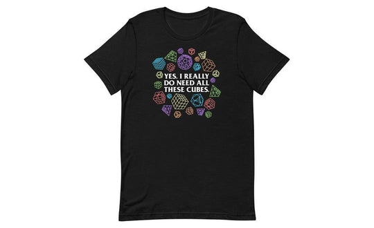 Yes, I really do need all these cubes (Dark) - Rubik's Cube Shirt | SpeedCubeShop