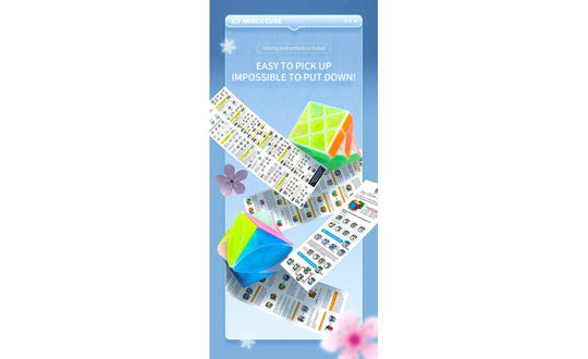 QiYi Pyraminx Duo (Tiled) - Icy Amber | SpeedCubeShop