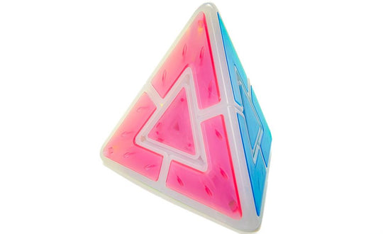 QiYi Pyraminx Duo (Tiled) - Icy Amber | SpeedCubeShop