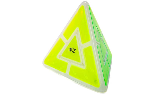 QiYi Pyraminx Duo (Tiled) - Icy Amber | SpeedCubeShop