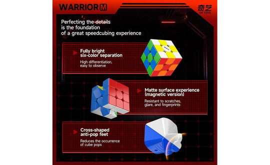 QiYi Warrior M 3x3 (Magnetic, UV Coated) | SpeedCubeShop