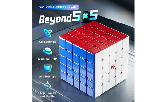 VIN Cube 5x5 (Magnetic, Ball-Core) | SpeedCubeShop