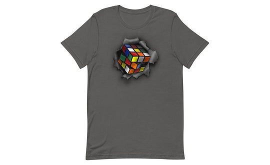 Cube Bursting Through - Rubik's Cube Shirt | SpeedCubeShop