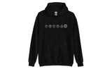 Cube Lineup (Dark) - Rubik's Cube Hoodie | SpeedCubeShop