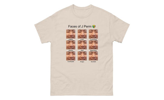 Faces of JPerm Meme Shirt | SpeedCubeShop