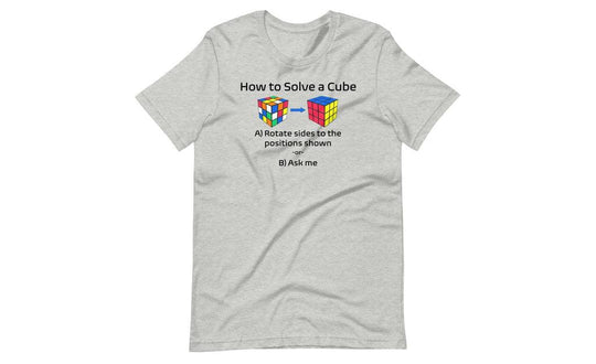 How to Solve a Rubik's Cube Shirt (Light) | SpeedCubeShop