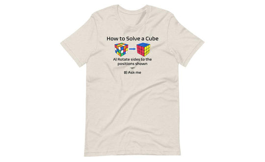 How to Solve a Rubik's Cube Shirt (Light) | SpeedCubeShop