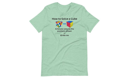 How to Solve a Rubik's Cube Shirt (Light) | SpeedCubeShop