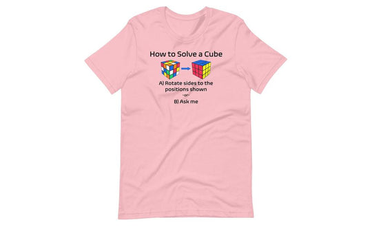 How to Solve a Rubik's Cube Shirt (Light) | SpeedCubeShop