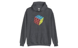 Neon Cube (Dark) - Rubik's Cube Hoodie | SpeedCubeShop